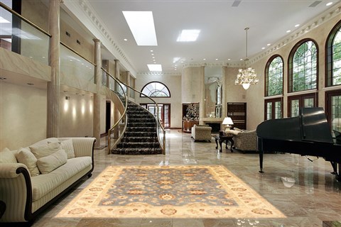 Ziegler Blue Hand Knotted 81 X 911  Area Rug 250-21188 Image 5