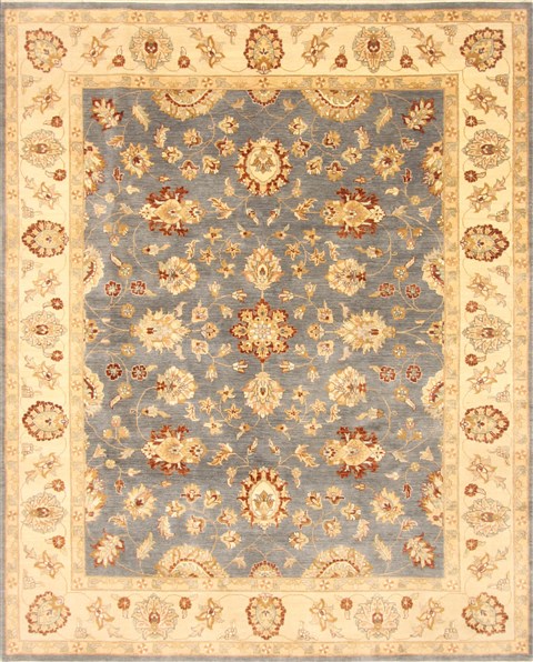 Ziegler Blue Hand Knotted 81 X 911  Area Rug 250-21188 Image 0