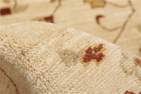 Pishavar Beige Hand Knotted 82 X 910 Area Rug 250-21190 Image 6