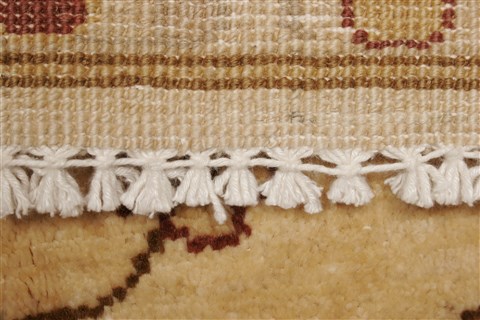 Pishavar Beige Hand Knotted 82 X 910 Area Rug 250-21190 Image 14