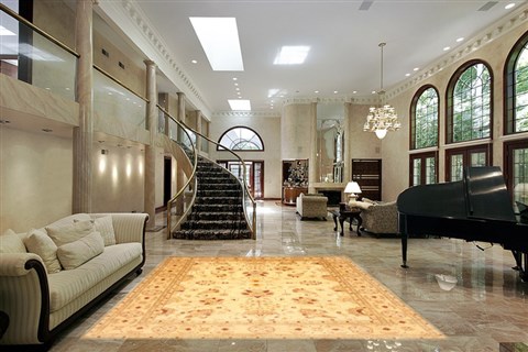 Pishavar Beige Hand Knotted 82 X 910 Area Rug 250-21190 Image 5