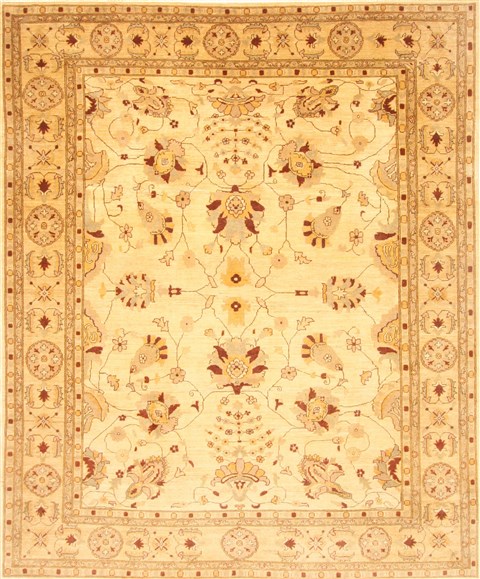 Pishavar Beige Hand Knotted 82 X 910 Area Rug 250-21190 Image 0