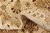 Pishavar Beige Hand Knotted 82 X 910 Area Rug 250-21190 Thumb 7
