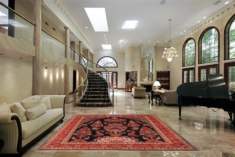 Mood Red Hand Knotted 82 X 113  Area Rug 253-21192 Image 4