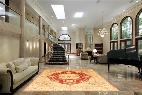 Pishavar Red Hand Knotted 710 X 98 Area Rug 250-21193 Image 5