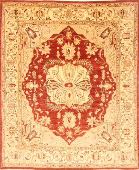 Pishavar Red Hand Knotted 710 X 98 Area Rug 250-21193 Image 0