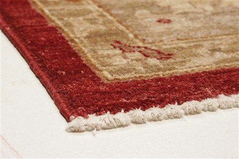 Pishavar Red Hand Knotted 81 X 99  Area Rug 250-21195 Image 19