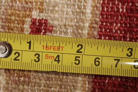 Pishavar Red Hand Knotted 81 X 99  Area Rug 250-21195 Image 14