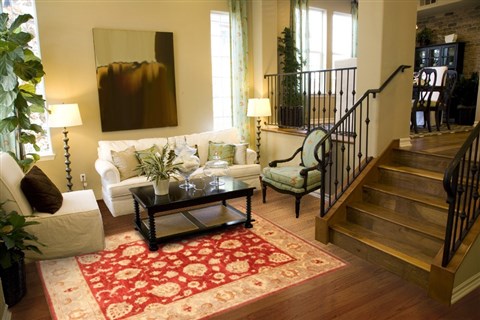 Pishavar Red Hand Knotted 81 X 99  Area Rug 250-21195 Image 3