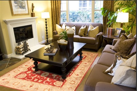 Pishavar Red Hand Knotted 81 X 99  Area Rug 250-21195 Image 4