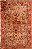 Isfahan Beige Hand Knotted 81 X 122  Area Rug 100-21200 Thumb 0