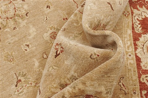 Pishavar Beige Hand Knotted 81 X 911 Area Rug 250-21202 Image 9