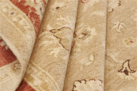 Pishavar Beige Hand Knotted 81 X 911 Area Rug 250-21202 Image 10