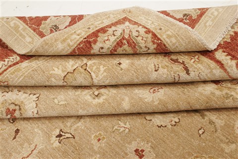 Pishavar Beige Hand Knotted 81 X 911 Area Rug 250-21202 Image 12
