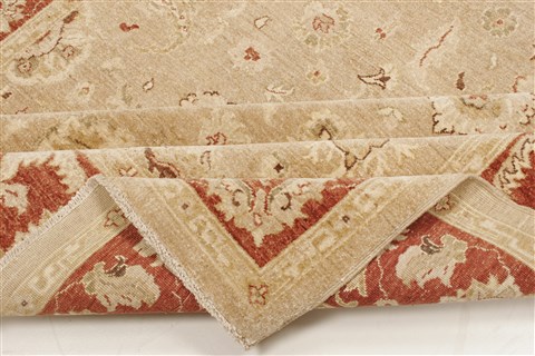 Pishavar Beige Hand Knotted 81 X 911 Area Rug 250-21202 Image 14
