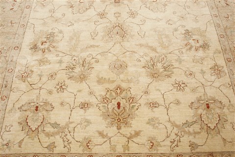 Pishavar Beige Hand Knotted 610 X 97 Area Rug 250-21206 Image 17
