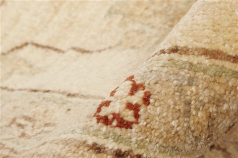 Pishavar Beige Hand Knotted 610 X 97 Area Rug 250-21206 Image 6