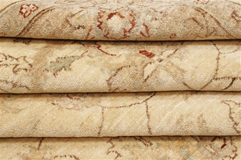 Pishavar Beige Hand Knotted 610 X 97 Area Rug 250-21206 Image 10