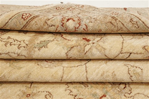 Pishavar Beige Hand Knotted 610 X 97 Area Rug 250-21206 Image 11