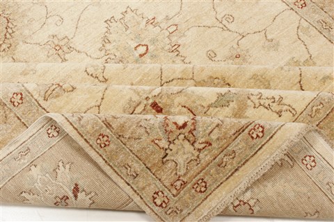 Pishavar Beige Hand Knotted 610 X 97 Area Rug 250-21206 Image 14