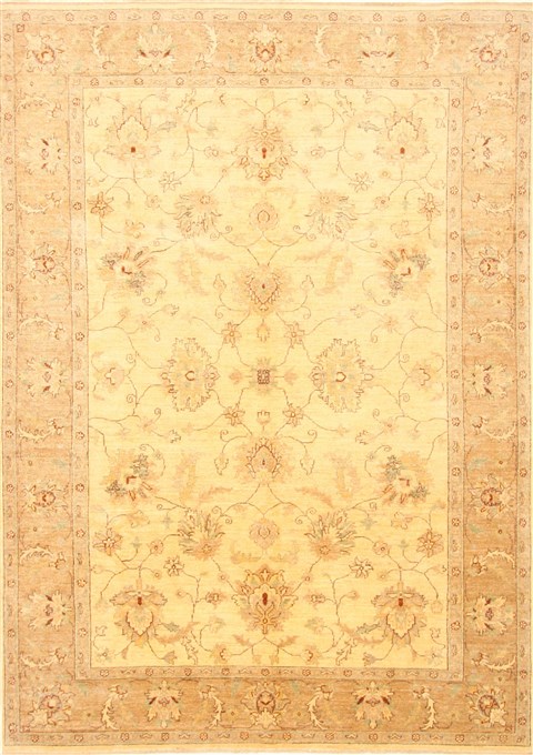 Pishavar Beige Hand Knotted 610 X 97 Area Rug 250-21206 Image 0