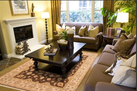 Agra Brown Hand Knotted 82 X 105 Area Rug 250-21210 Image 4