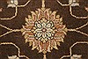 Agra Brown Hand Knotted 82 X 105  Area Rug 250-21210 Thumb 16