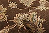 Agra Brown Hand Knotted 82 X 105  Area Rug 250-21210 Thumb 7