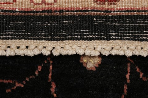 Pishavar Black Hand Knotted 710 X 100 Area Rug 250-21211 Image 14