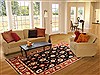 Pishavar Black Hand Knotted 710 X 100  Area Rug 250-21211 Thumb 2