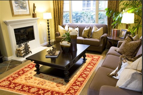 Pishavar Beige Hand Knotted 81 X 99 Area Rug 250-21213 Image 4