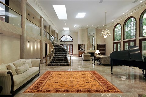 Kashan Beige Hand Knotted 61 X 811  Area Rug 253-21217 Image 5