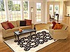 Chobi Black Hand Knotted 710 X 910  Area Rug 300-21225 Thumb 4