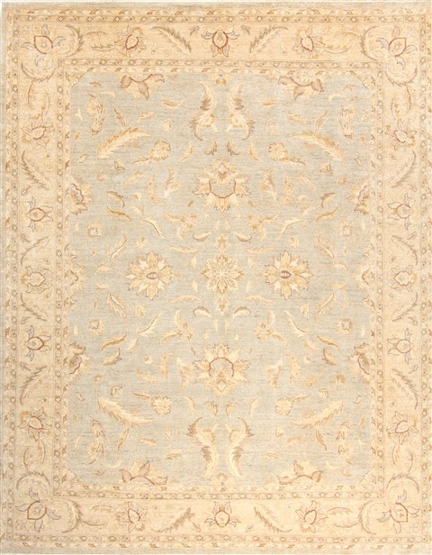 Chobi Blue Hand Knotted 81 X 100  Area Rug 300-21237 Image 0