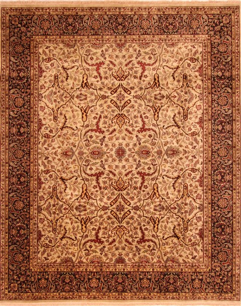 Indo-Nepal Brown Hand Knotted 80 X 910 Area Rug 100-21247 Image 0