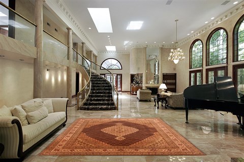 Tabriz Brown Hand Knotted 80 X 100 Area Rug 100-21248 Image 4
