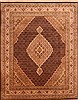 Tabriz Brown Hand Knotted 80 X 100  Area Rug 100-21248 Thumb 0