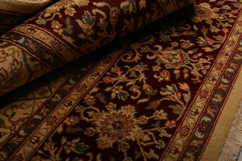 Kashan Yellow Hand Knotted 811 X 118  Area Rug 100-21252 Image 25