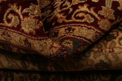 Kashan Yellow Hand Knotted 811 X 118  Area Rug 100-21252 Image 5