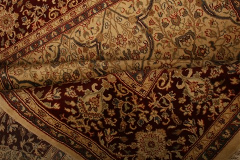 Kashan Yellow Hand Knotted 811 X 118  Area Rug 100-21252 Image 21