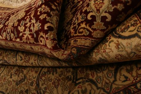 Kashan Yellow Hand Knotted 811 X 118  Area Rug 100-21252 Image 7