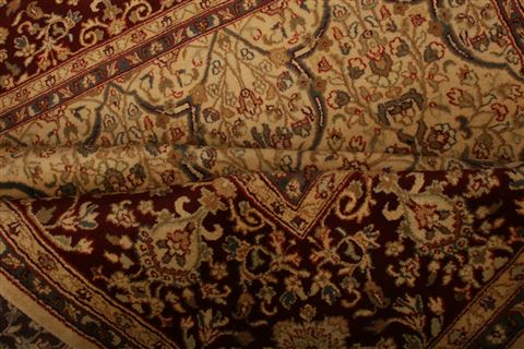 Kashan Yellow Hand Knotted 811 X 118  Area Rug 100-21252 Image 18