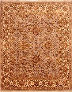 Jaipur Blue Hand Knotted 7'10" X 9'8"  Area Rug 100-21253