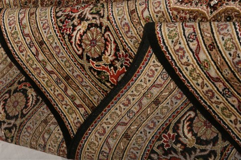 Tabriz Yellow Hand Knotted 82 X 102  Area Rug 253-21254 Image 24