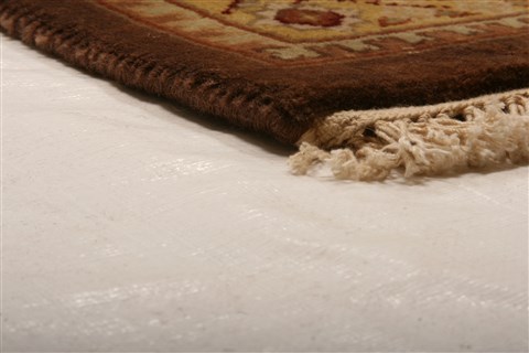 Kashan Beige Hand Knotted 711 X 99  Area Rug 253-21255 Image 45