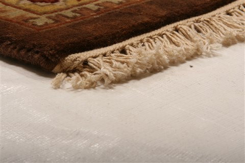 Kashan Beige Hand Knotted 711 X 99  Area Rug 253-21255 Image 24