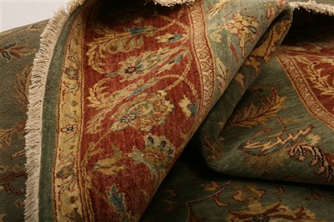 Chobi Blue Hand Knotted 711 X 910 Area Rug 100-21257 Image 27