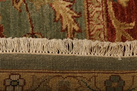 Chobi Blue Hand Knotted 711 X 910 Area Rug 100-21257 Image 10