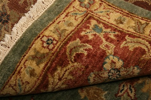 Chobi Blue Hand Knotted 711 X 910 Area Rug 100-21257 Image 21