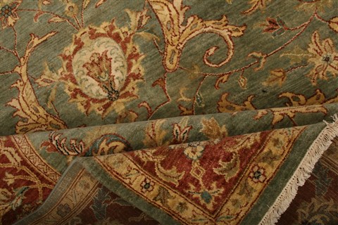 Chobi Blue Hand Knotted 711 X 910 Area Rug 100-21257 Image 22
